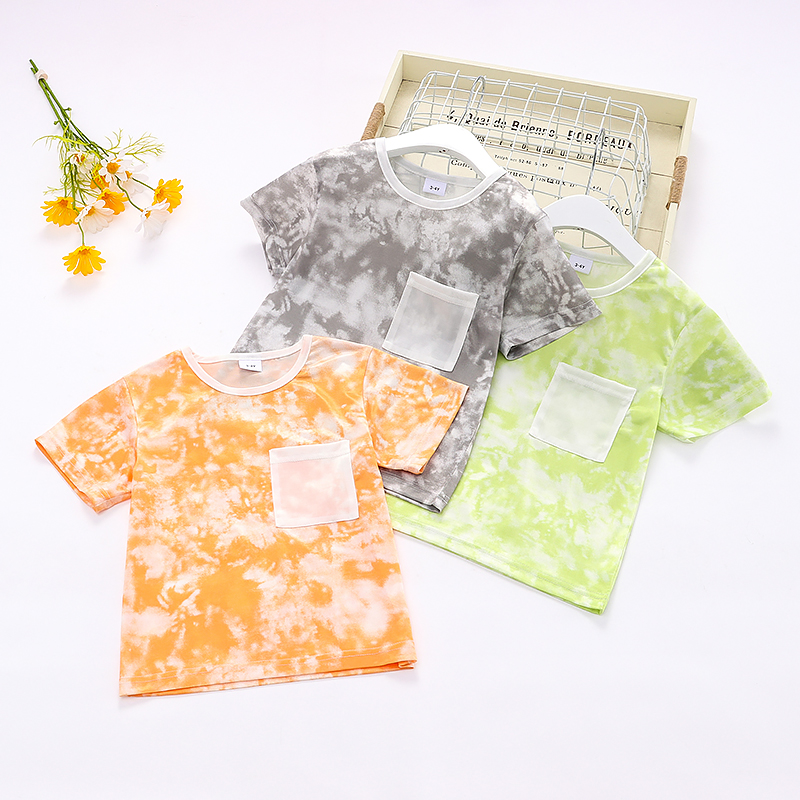 

Toddler Boy Tie Dye Pocket Design Tee