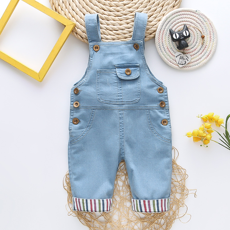 

Baby Boy/Girl Blue Denim Suspender Pants Jumpsuit Overalls