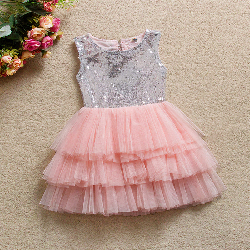 

Baby/ Toddler Girl's Sequined Tulle Sleeveless Dress