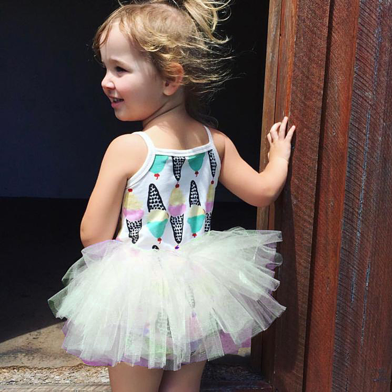 

Baby/Toddler Girl's Ice Cream Strap Tulle Dress