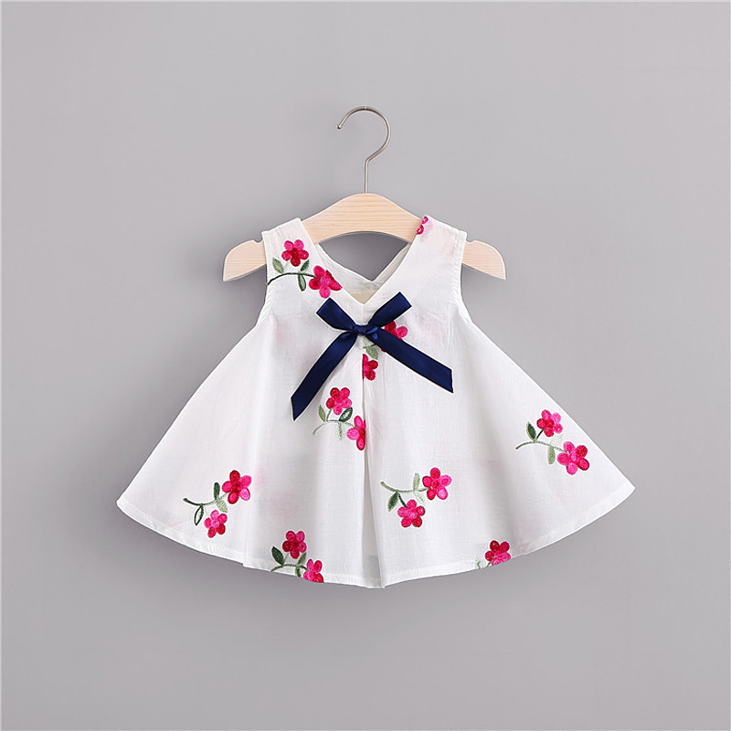 

Baby/Toddler Girls's Flower Print Bow Dress