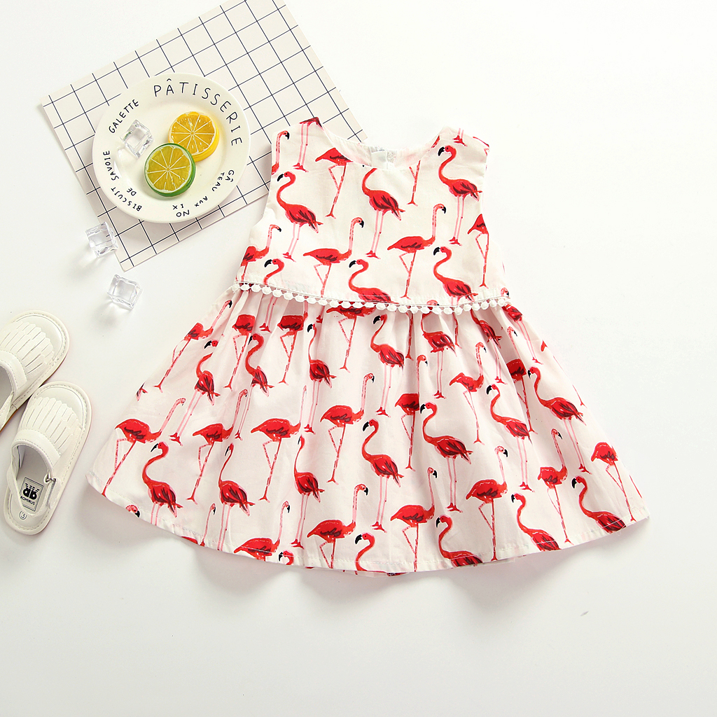 

Baby/ Toddler Girl's Flamingo Print Dress