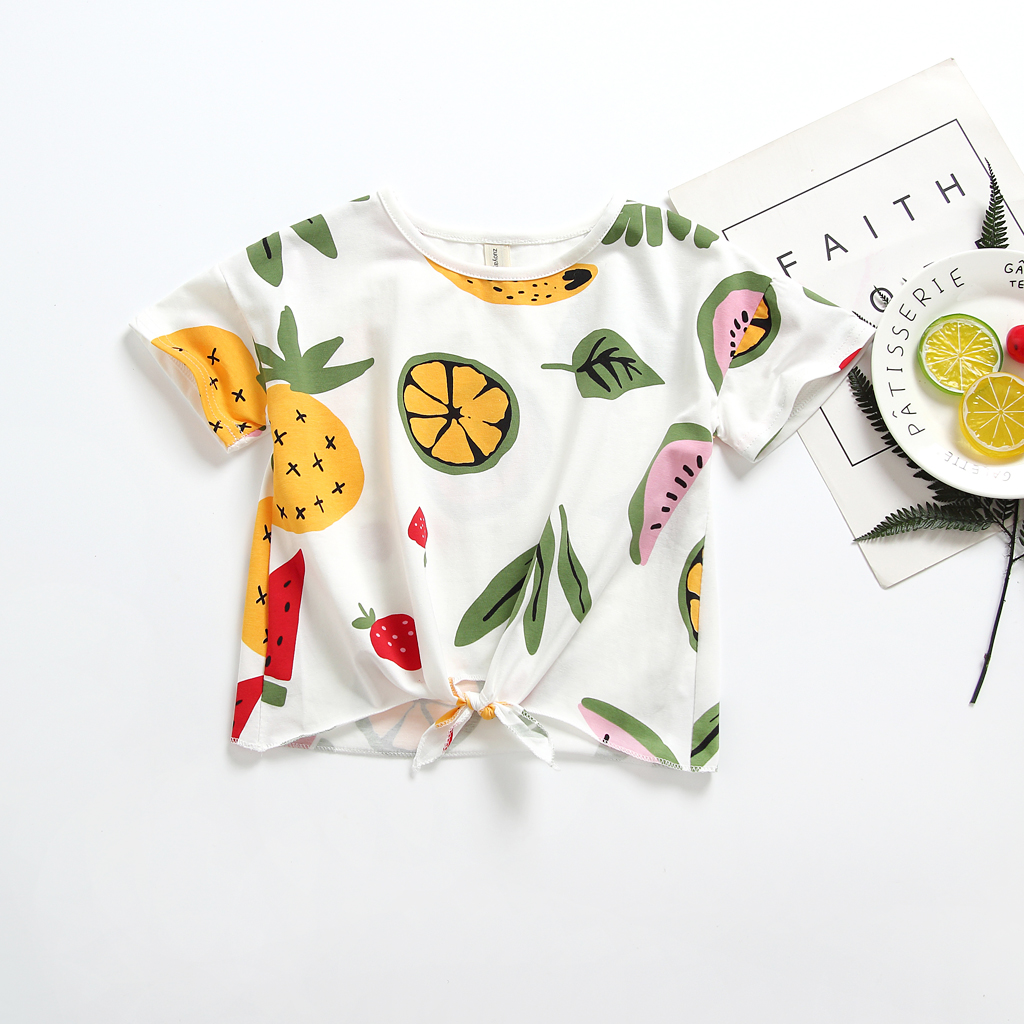 

Baby/ Toddler Girl's Summer Fruit Allover Tee