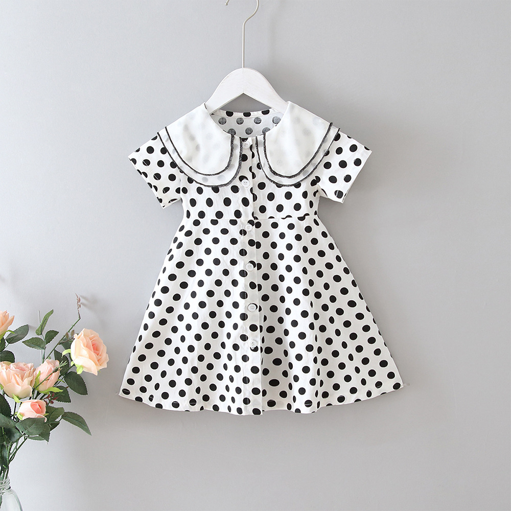 

Baby / Toddler Girl Stylish Polka Dots Dress