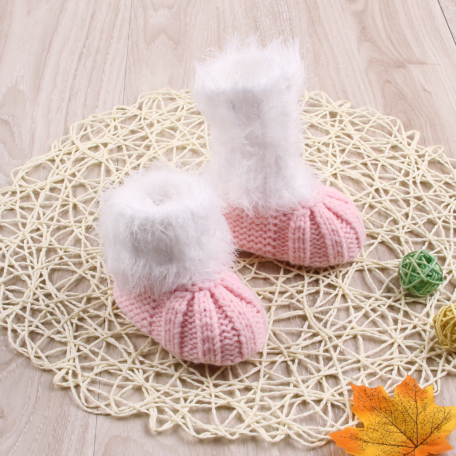 

Baby/ Toddler's Fluff Knitted Shoes