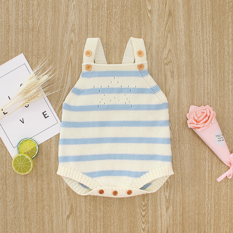 

Baby Knitted Striped Bodysuit