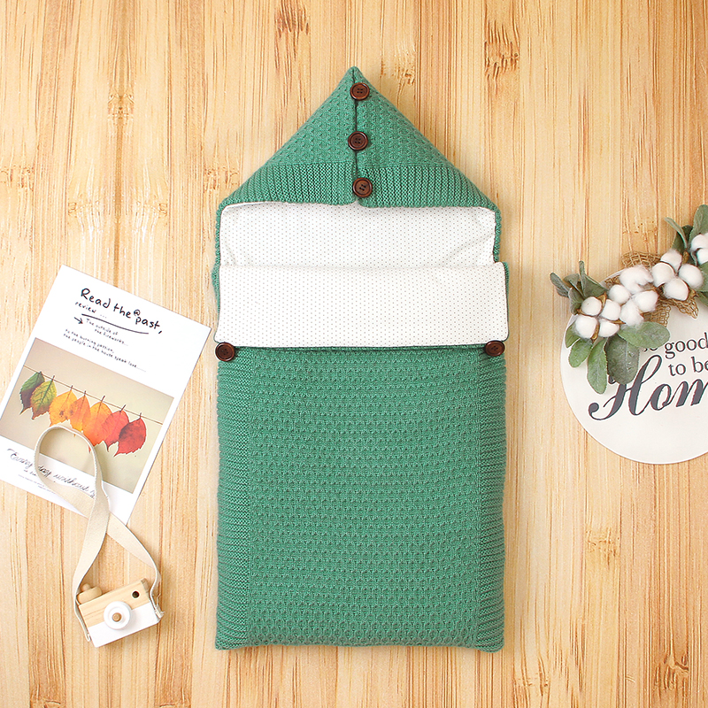 

Soft Knitted Fleece-lining Baby Sleeping Bag