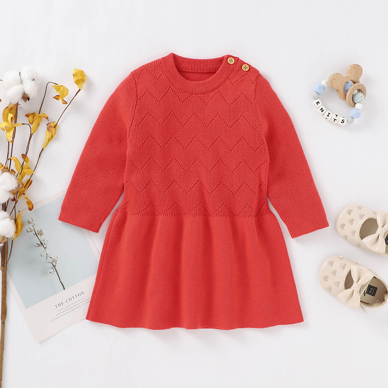 

Baby Girl Casual Knitted Dress