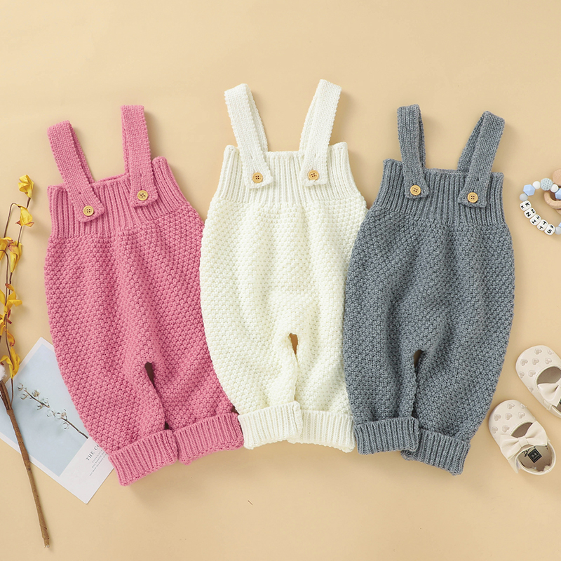 

Baby Girl Knitted Overalls