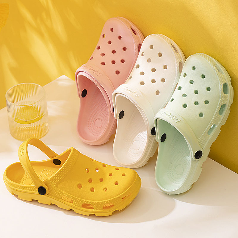 

Summer Casual Sandals High Platform Beach Slippers Breathable Hole Flats Men Women Clogs Water Shoes Sandals