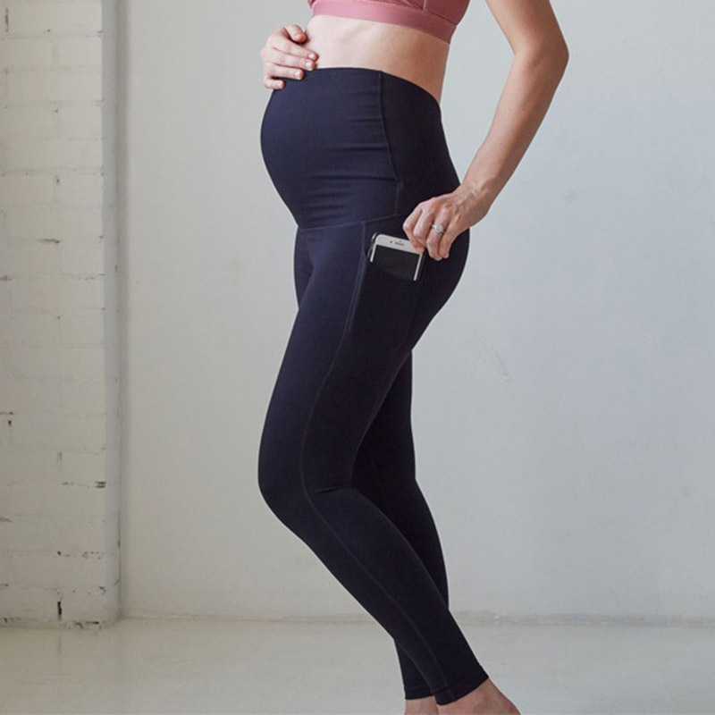 

Sporty Solid Maternity Leggings