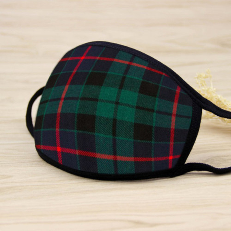 

Plaid Pattern Printed Face Mask