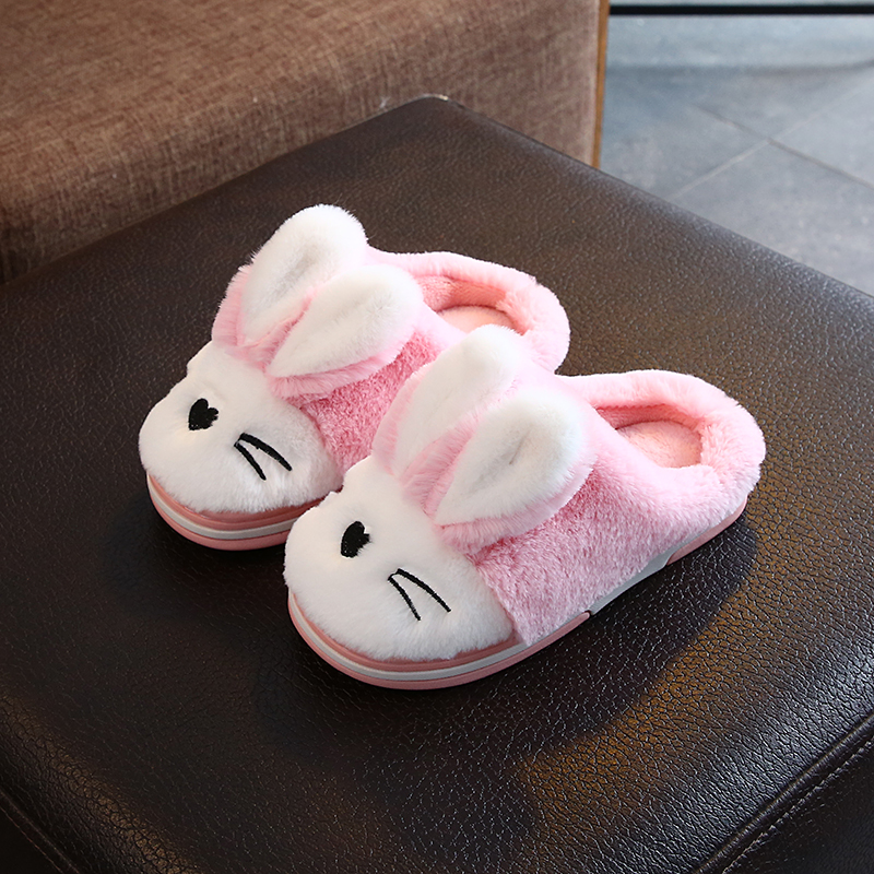 

Kid Adorable Rabbit Decor Velvet Slippers