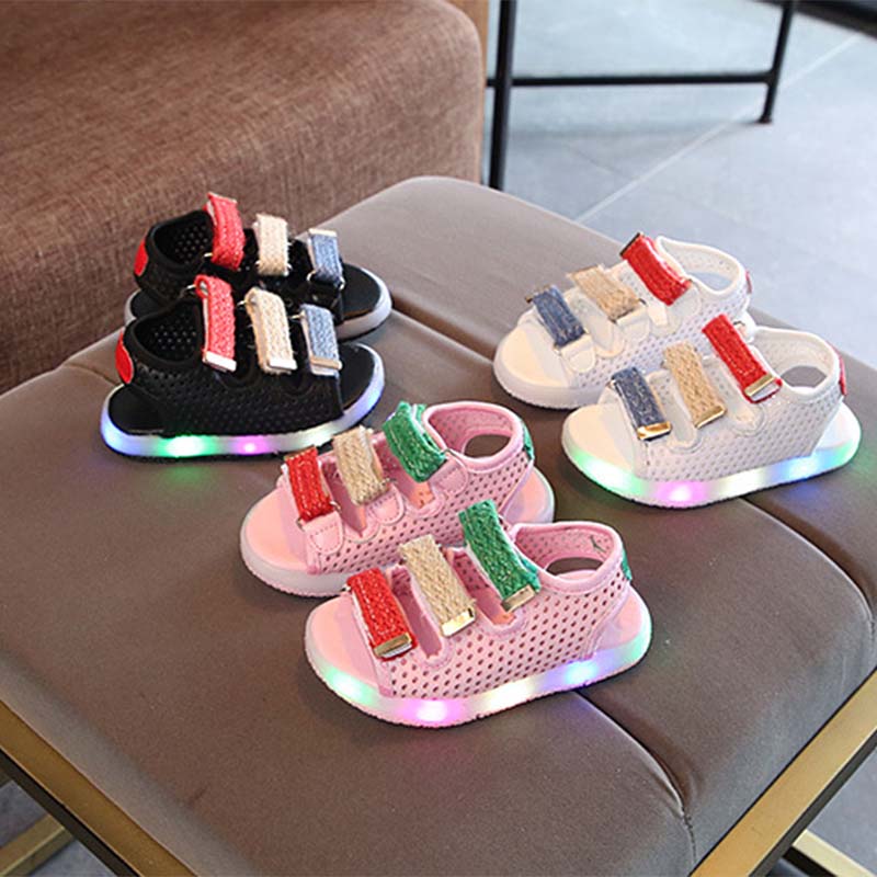

Toddler Trendy Hollow out LED Sandals