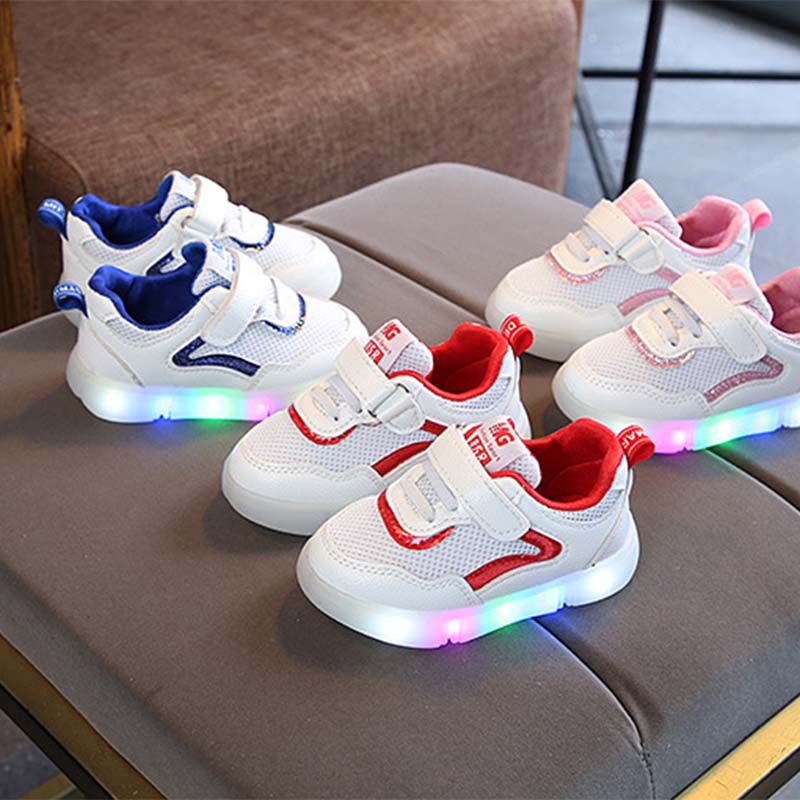 

Velcro Breathable LED Casual Shoes for Toddler / Kid