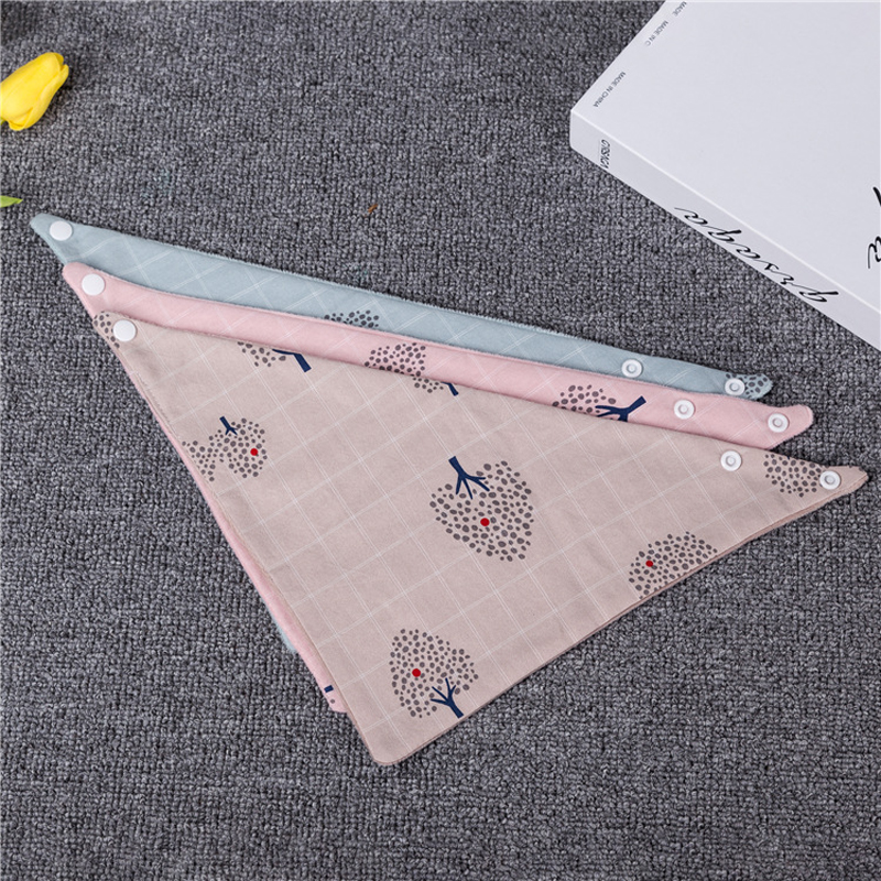

3-pack Waterproof Double-layer Tree Print Bibs