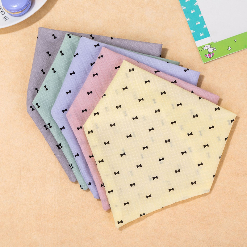 

5-pack Waterproof Double-layer Bow Print Bibs