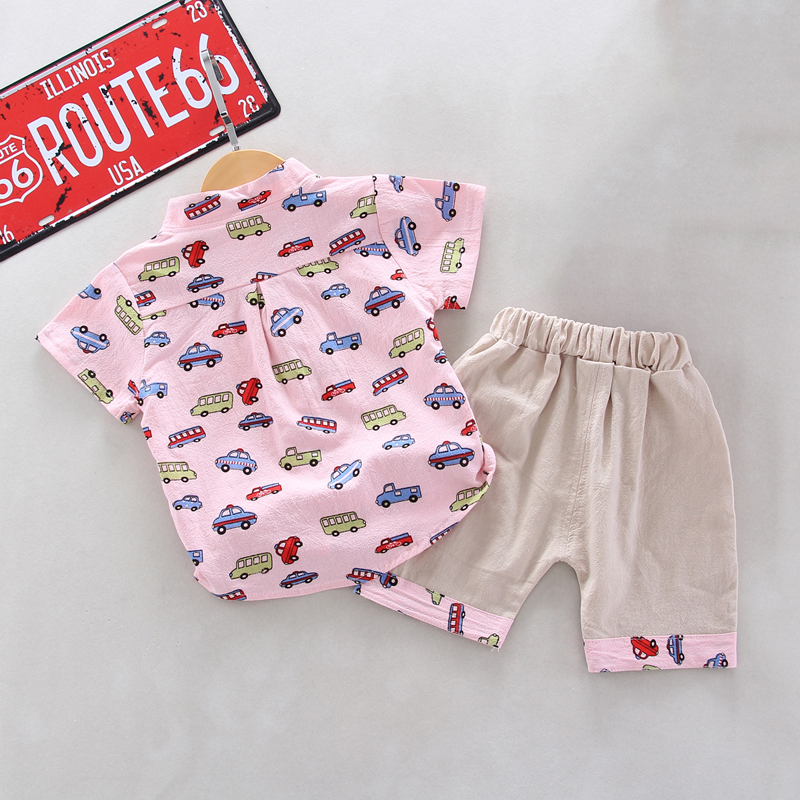 

Car Print Short-sleeve and Pants Set