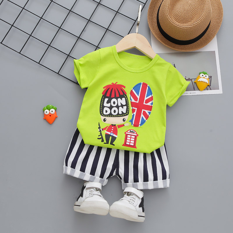 

2pcs Cotton Short-sleeve Baby Boy casual Baby's Sets