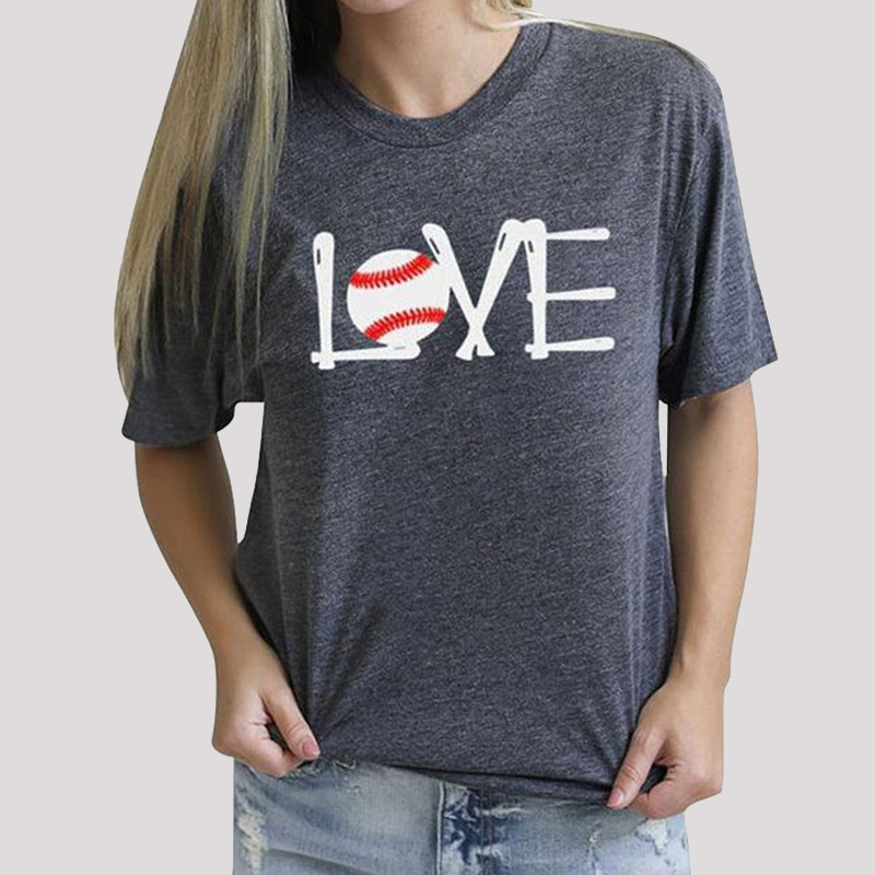

Loose Letter Print Short-sleeve Tee