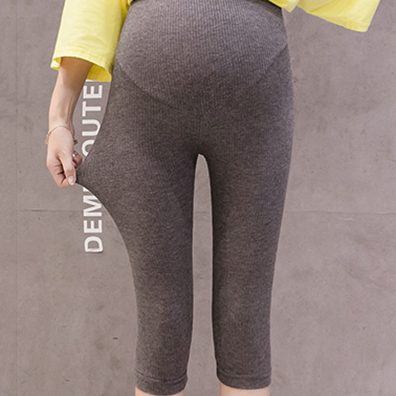 

Casual Solid Elasticized Maternity Leggings