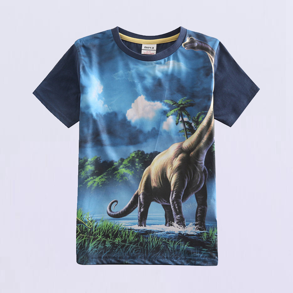 

Cool Dinosaur Print T-shirt