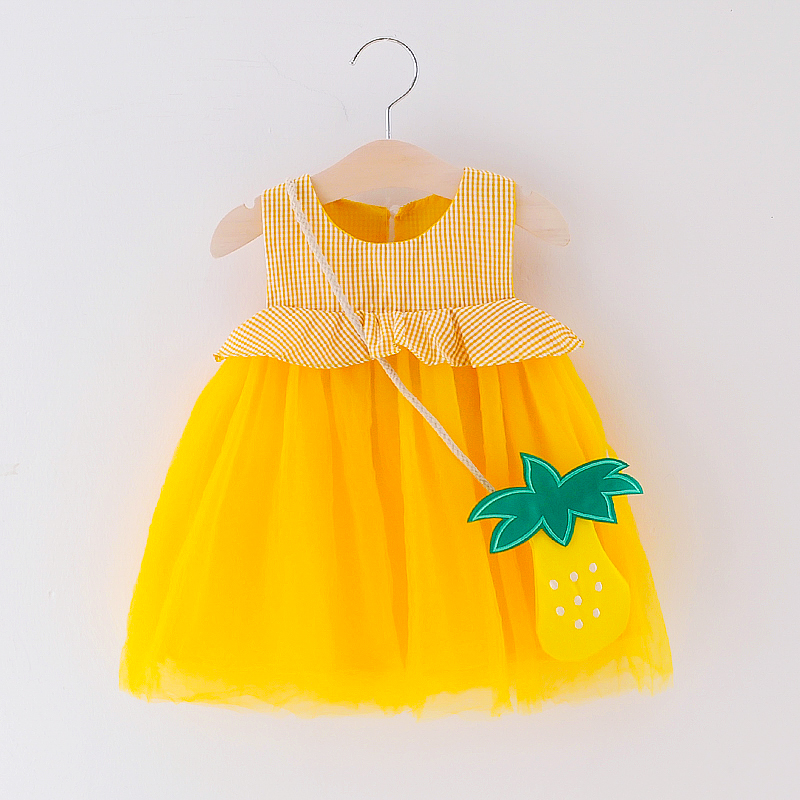 

Baby / Toddler Girl Checkered Tulle Sleeveless Dress