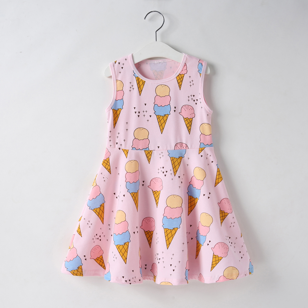 

Ice Cream Print Sleeveless Dress
