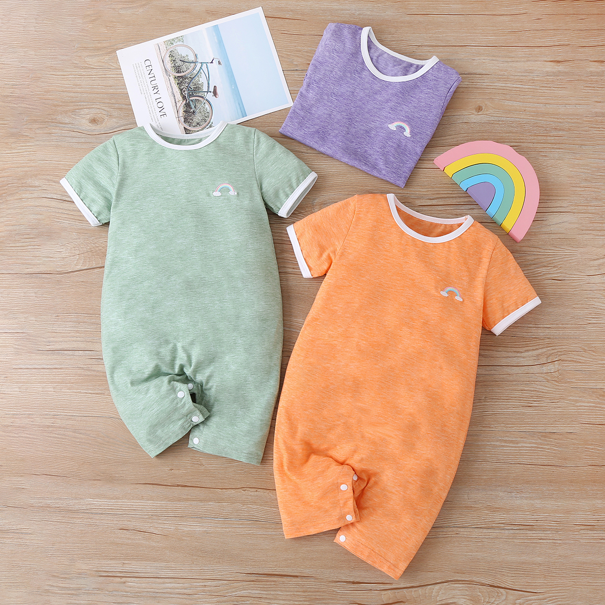 

Baby Rainbow Embroidered Jumpsuit