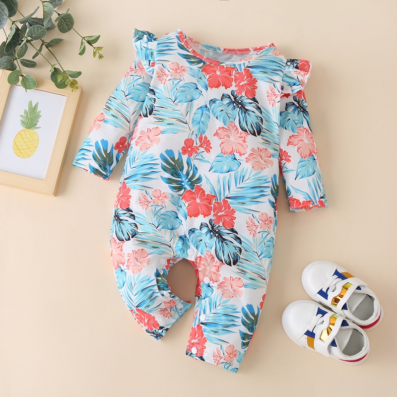 

Baby Floral Ruffled Jumpsuit