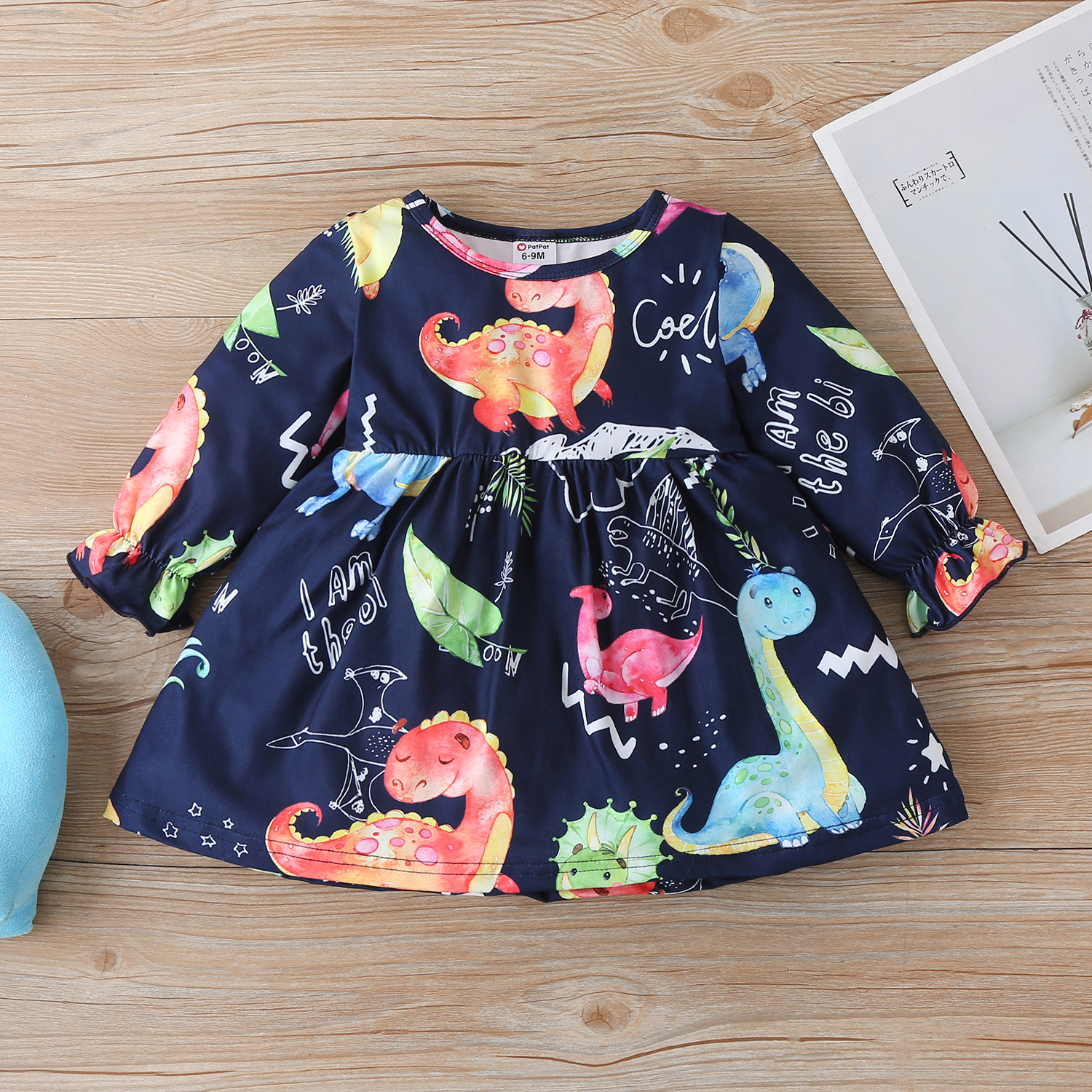 

Baby Girl Animal & Dinosaur Long-sleeve Sweet Dress