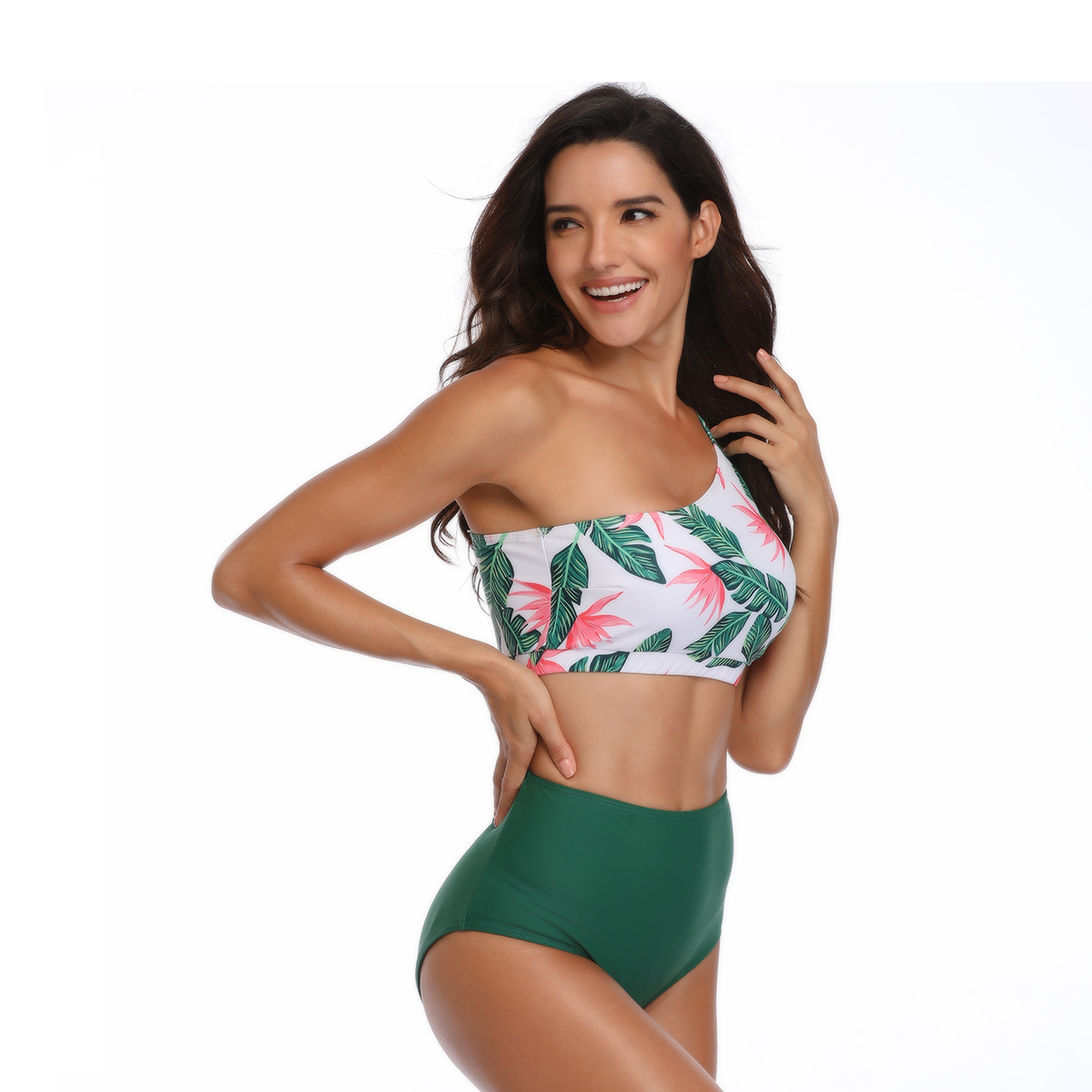 

2-piece Stylish Leaf Print Bikini Set for Women Sexy swimsuit
