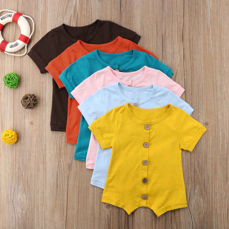 

Baby Round Neck Multi-color Romper