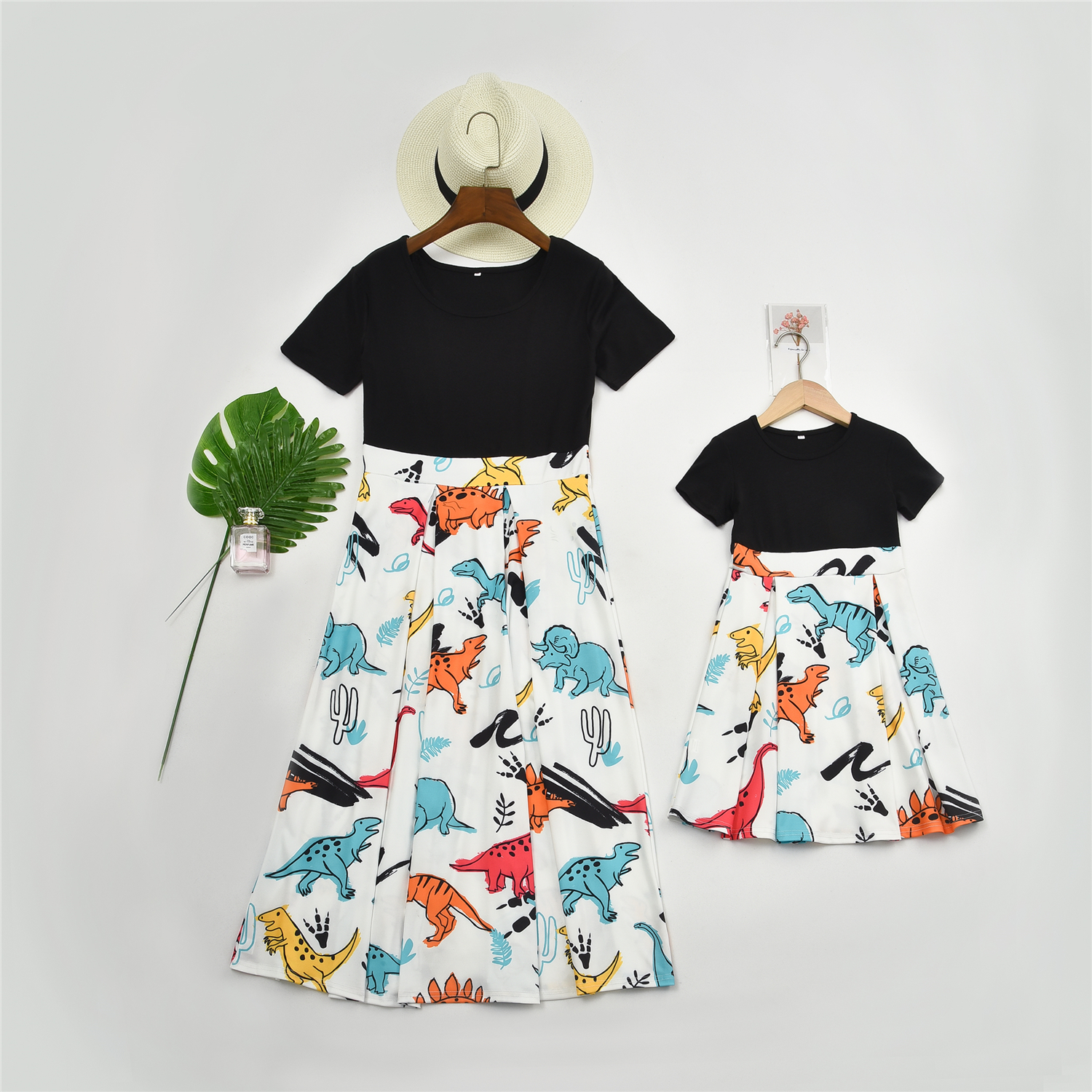

Cute Dinosaur Matching Dresses