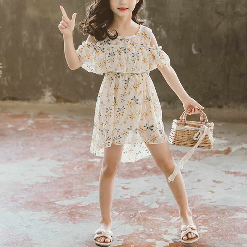 

Sweet Floral Cold Shoulder Dress