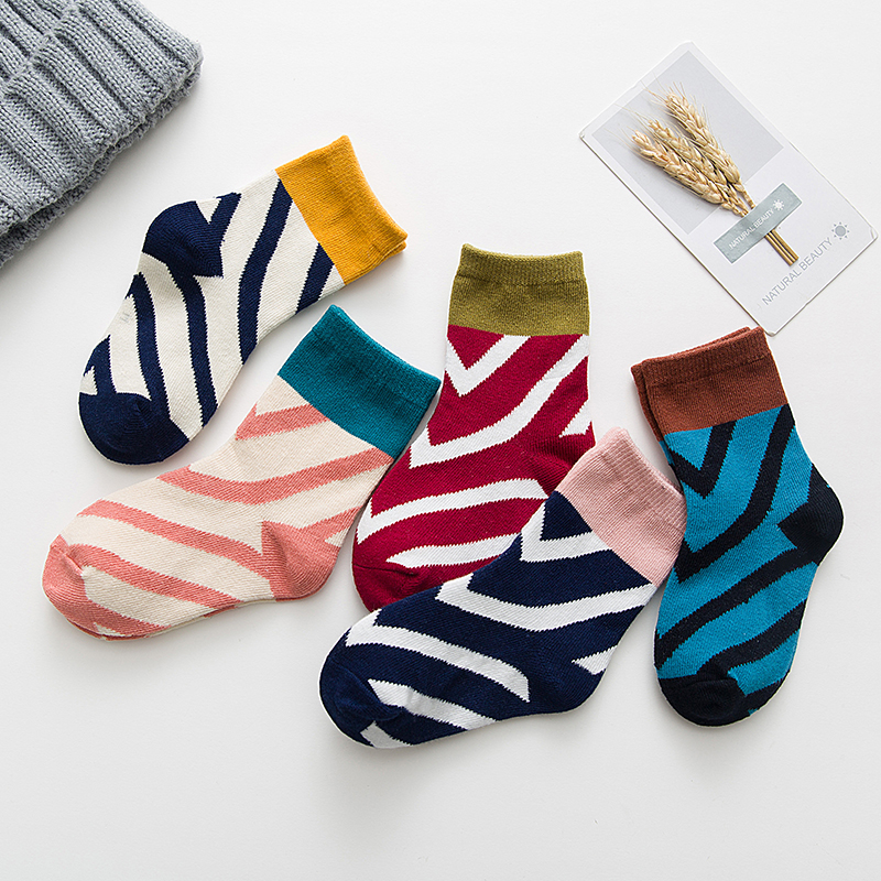 

5-pair Comfy Striped Socks for Baby Boy and Boy