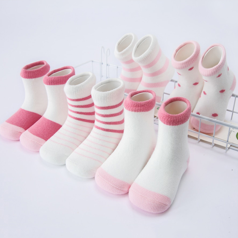 

5-pair Simple Striped Cotton Socks for Toddler and Kid