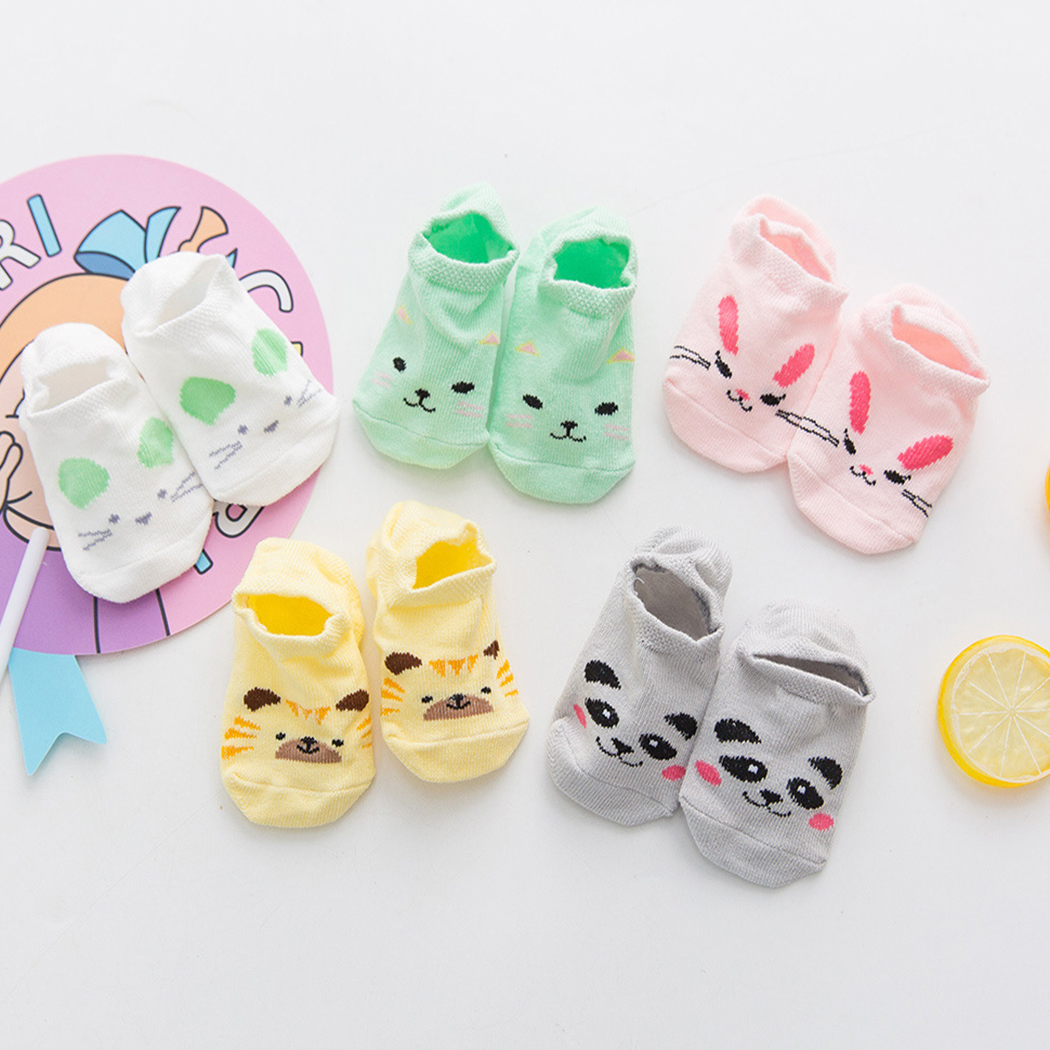 

5-pack Cartoon Animal Socks for Baby / Toddler