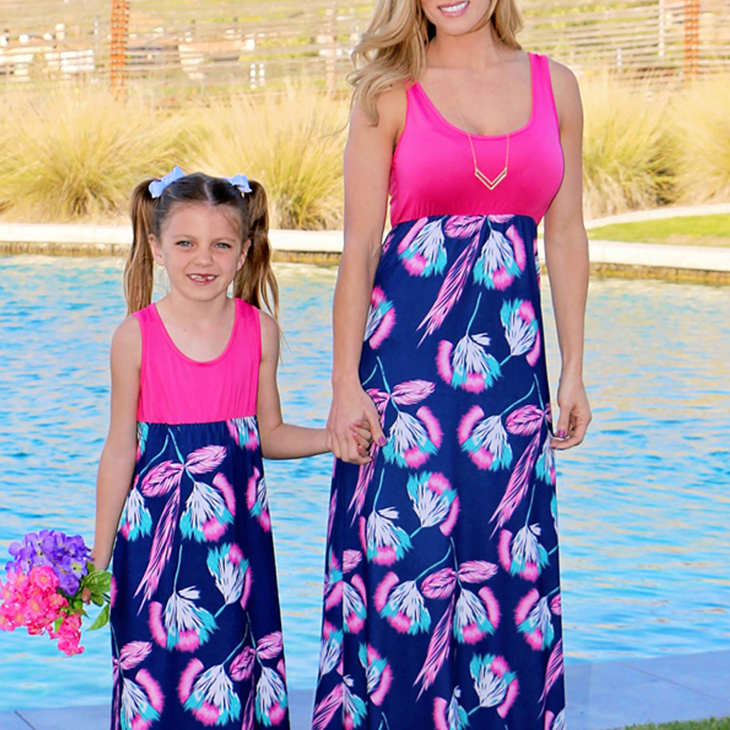 

Printed Vest Matching Dresses