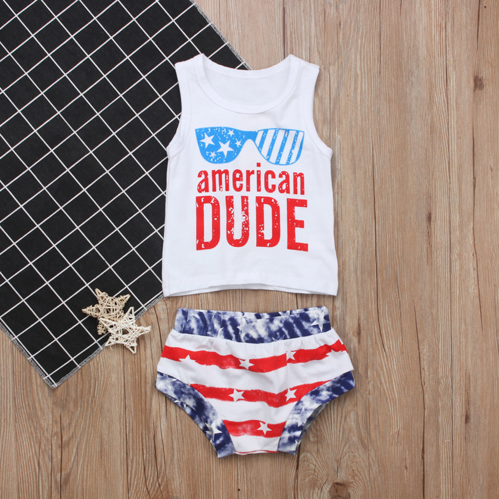 

Baby / Toddler Independence Day Tank Top and Shorts Set