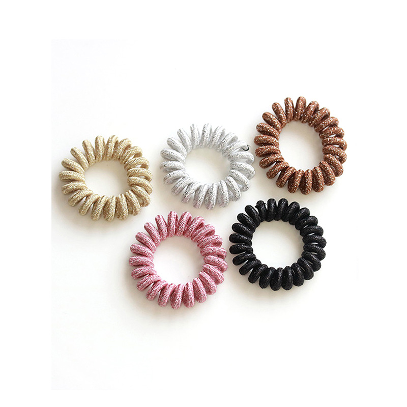 

5-piece Trendy Solid Elastic Hair Ties for Women