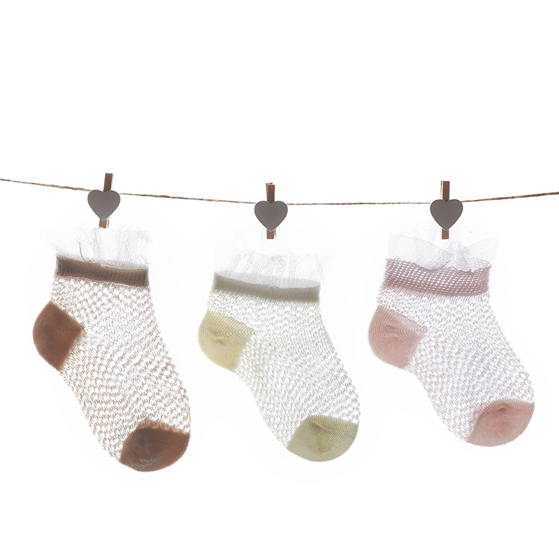 

3-piece Baby / Toddler Breathable Lace Flounced Socks