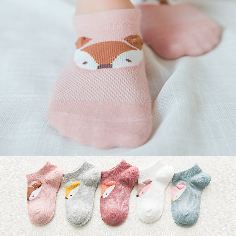 

Baby Lovely Fox Print Breathable Socks