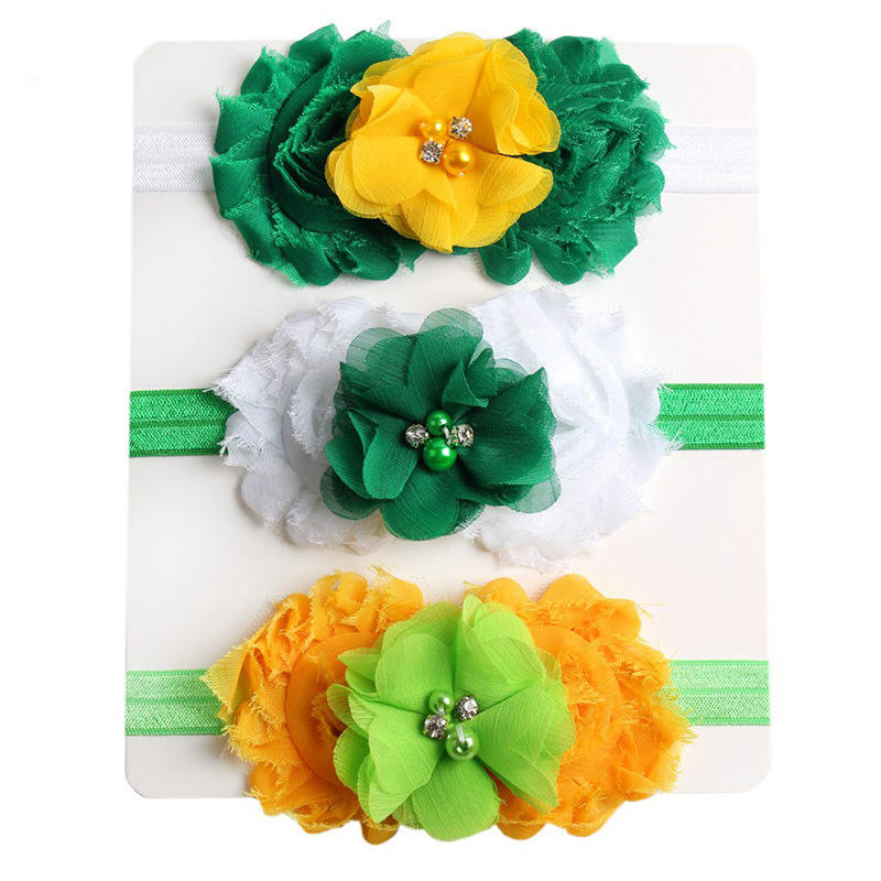 

3-piece Baby / Toddler Fashionable Faux Flower Headband Set