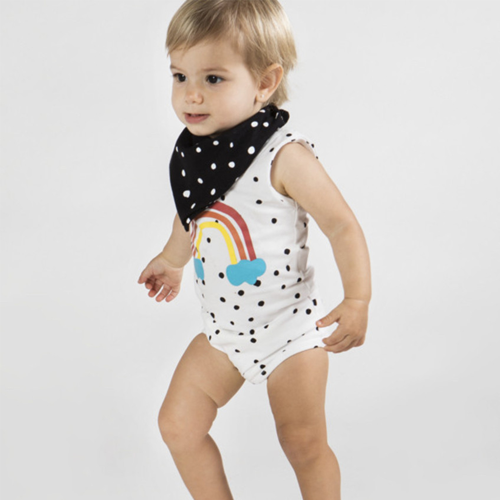 

Baby Rainbow Dotted Print Bodysuit