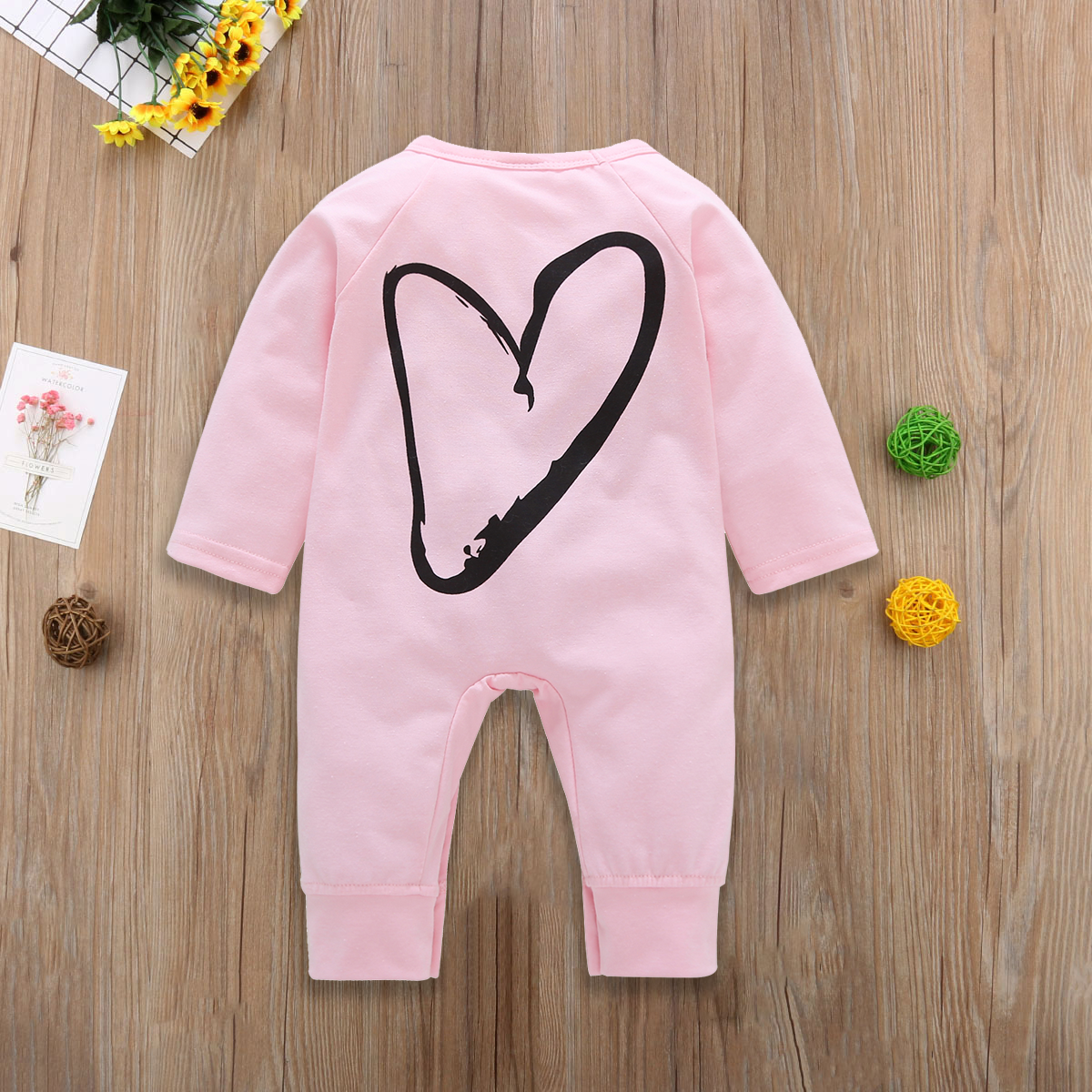 

Baby Heart Print Jumpsuit