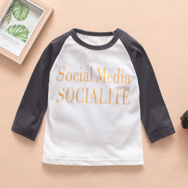 

Baby / Toddler SOCIAL MEDIA SOCIALITE Print Long-sleeve Tee
