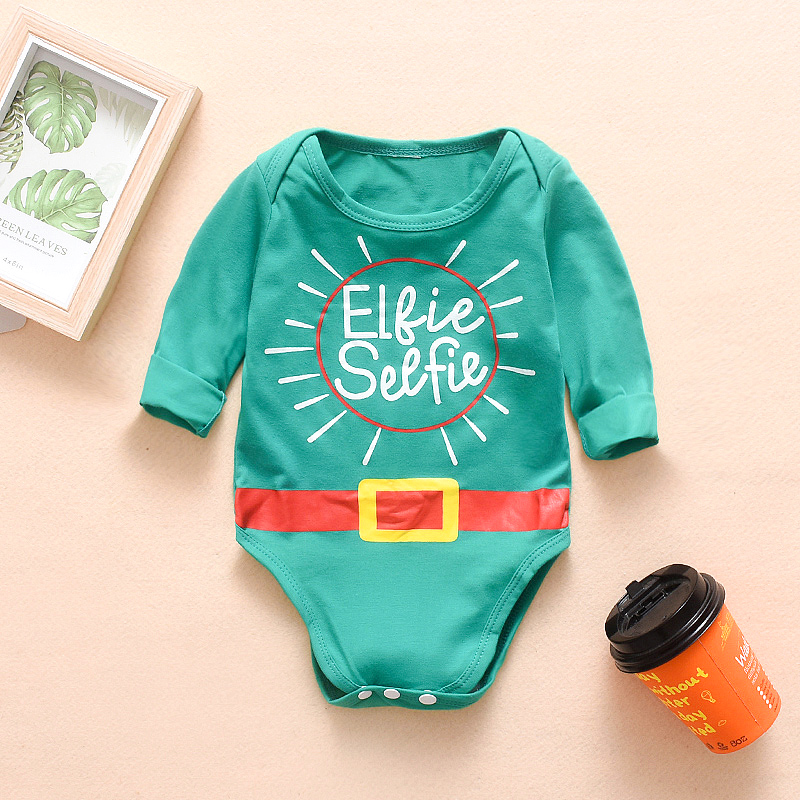 

Baby Letter Print Long-sleeve Romper