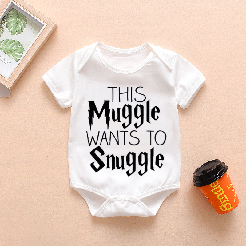 

Baby Letter Print Short-sleeve Romper
