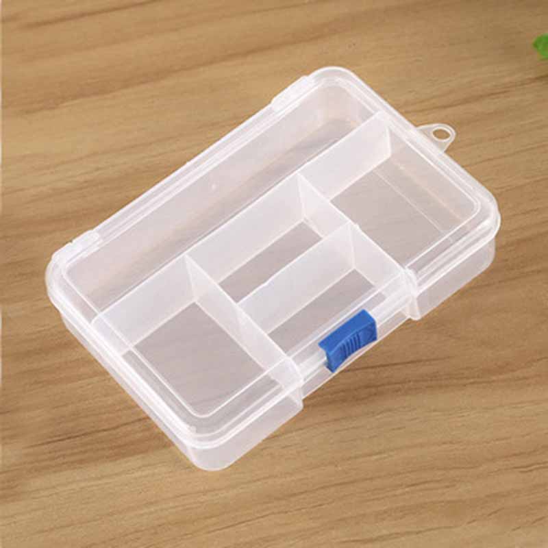 

Transparent 5 Grids Storage Box